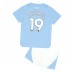 Manchester City Julian Alvarez #19 Replika Babykläder Hemma matchkläder barn 2023-24 Korta ärmar (+ Korta byxor)
